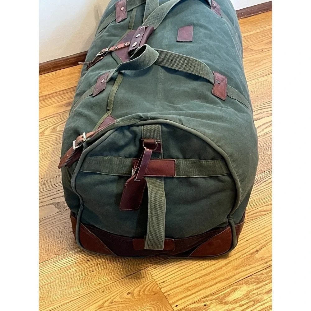 Orvis Battenkill Canvas / Leather Duffle Bag -XL Large 34
